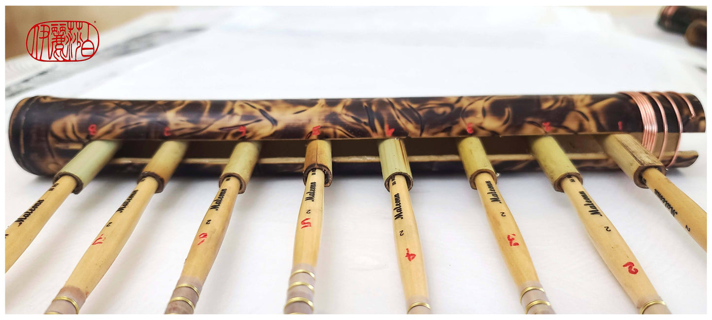 Multi-Brush Holder Tool With 8 Individual Brushes