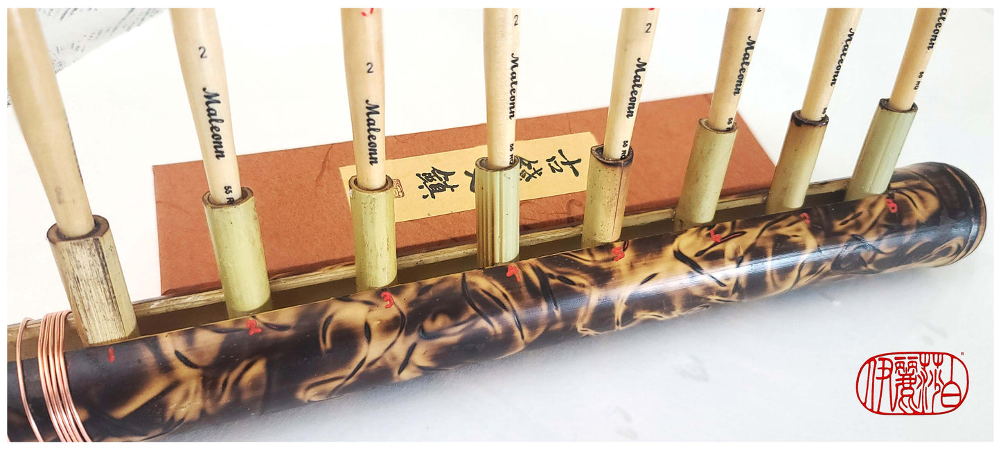 Multi-Brush Holder Tool With 8 Individual Brushes