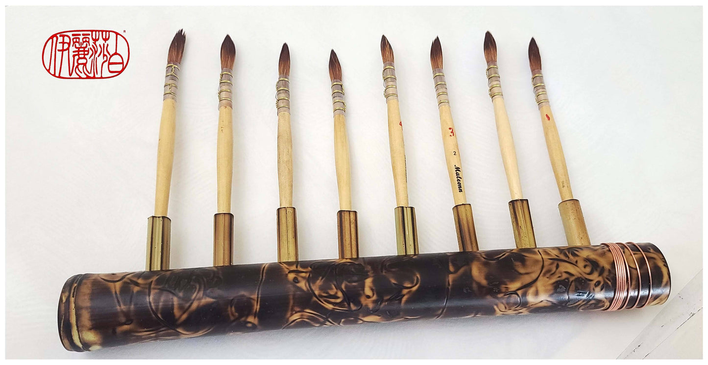 Multi-Brush Holder Tool With 8 Individual Brushes