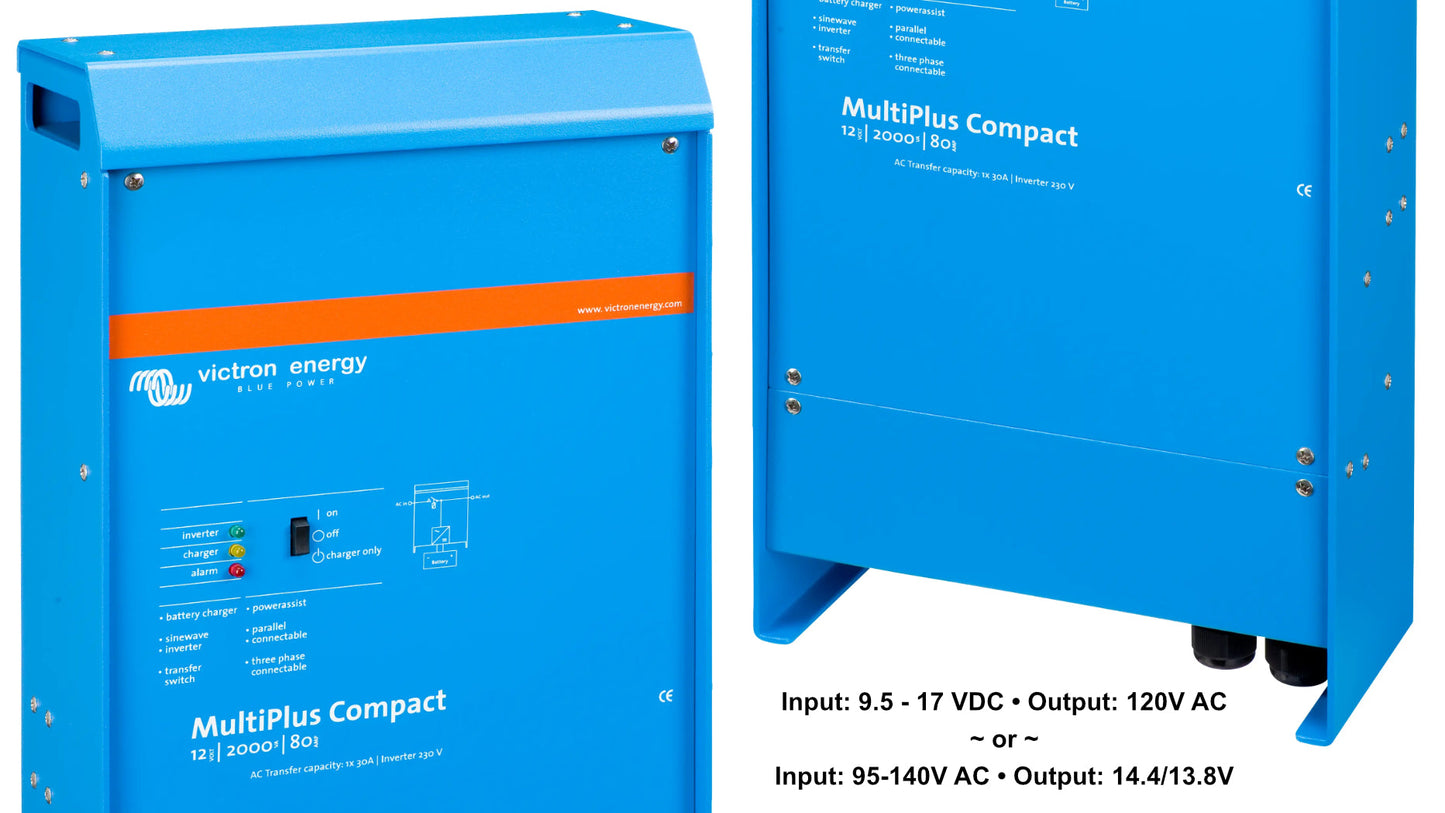Victron 120V Inverter & Charger - 12/24/48V; 500 - 5000 Watts