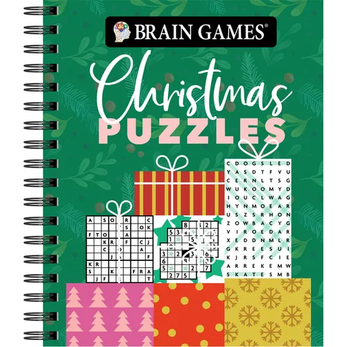 Brain Games - Christmas Puzzles (Gift Cover)