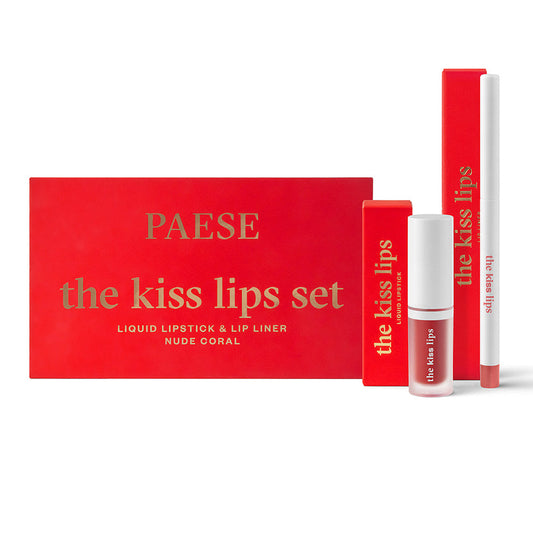 PAESE | The Kiss Lips Gift Set Liquid Lipstick & Lip Liner - Nature:21 Blvd - Little Red General Store
