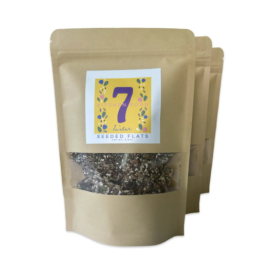7 Kitchen Road Seeded Flats, Za’atar Pack - 12 packs x 3.5 oz case