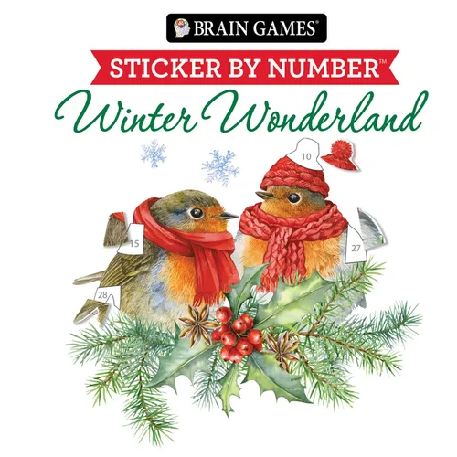 Brain Games - Sticker by Number: Winter Wonderland