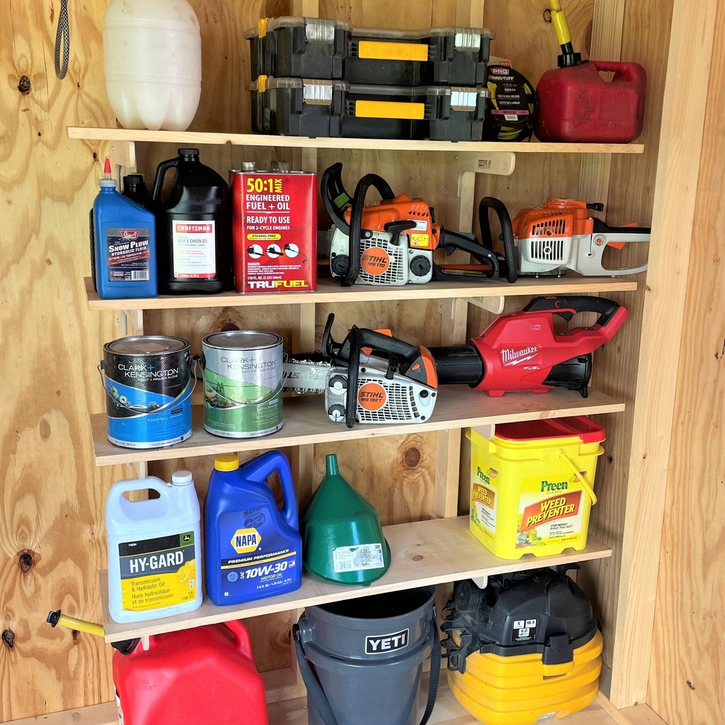 Complete Shed Organization Kit – Yard & Garden Tool Storage System
