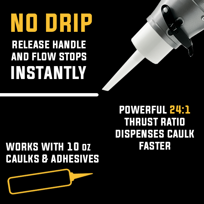 SILIGUN™ PRO Compact 24:1 Caulking Gun - Scraper Kit