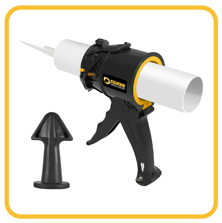 SILIGUN™ Classic Compact 4" Caulking Gun - Nozzle Kit