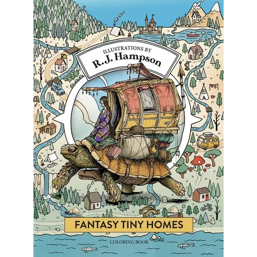 Fantasy Tiny Homes Coloring Book