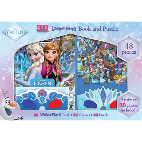 Disney Frozen: 3D Look and Find Book and Puzzle