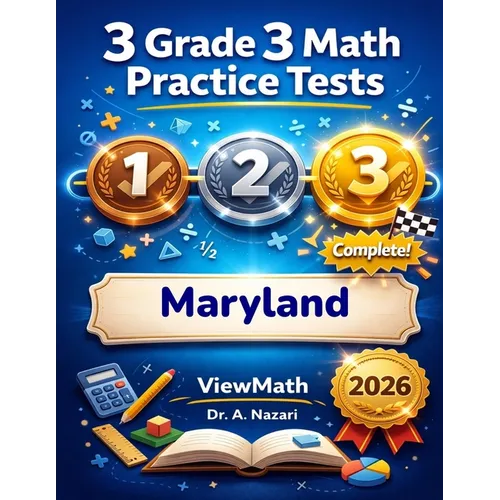 3 Maryland MCAP Grade 3 Math Practice Tests: Full-Length Test Prep with Detailed Answer Explanations