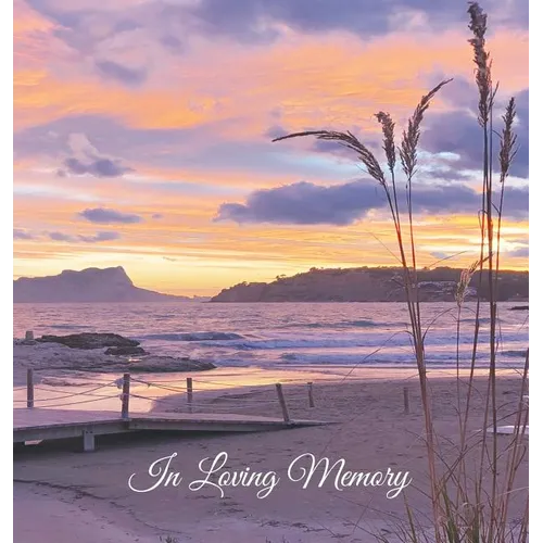 Funeral Guest Book, "In Loving Memory" Memorial Service Guest Book, Condolence Book, Remembrance Book for Funerals or Wake: HARD COVER. A lasting keep