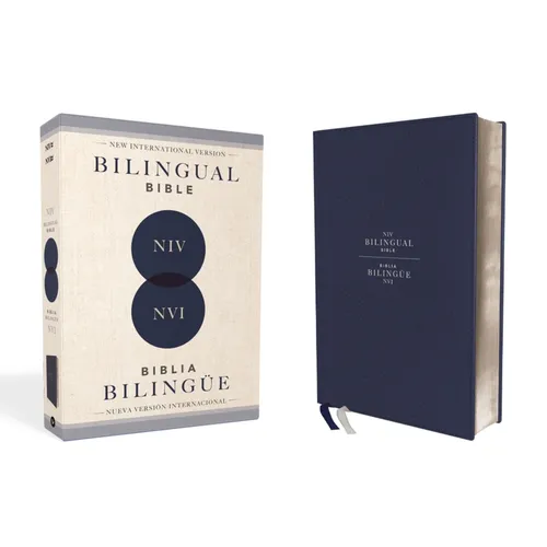 Niv/NVI Bilingual Bible, Revised Text 2022, Leathersoft, Navy / Niv/Nvi, Biblia Bilingüe, Revisión 2022, Leathersoft, Azul Añil