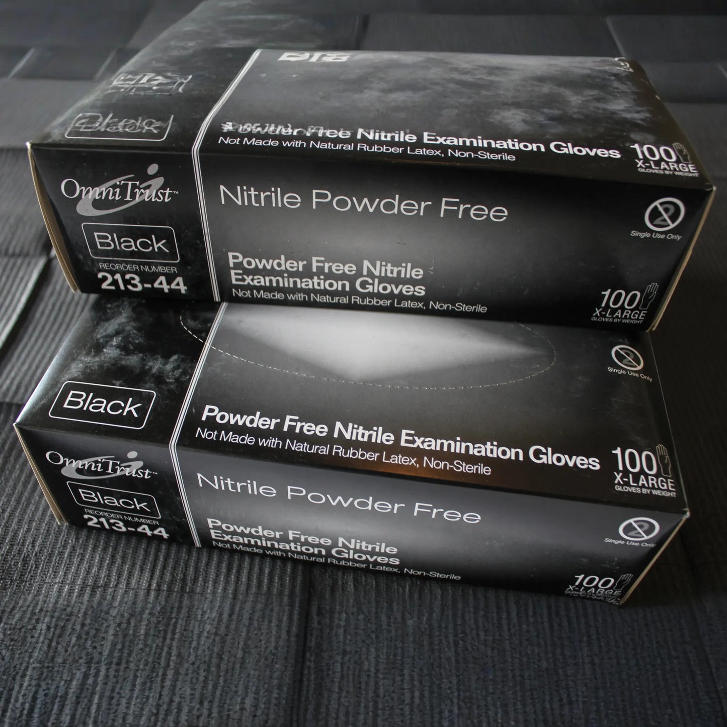 OmniTrust Black Nitrile Gloves $47/case