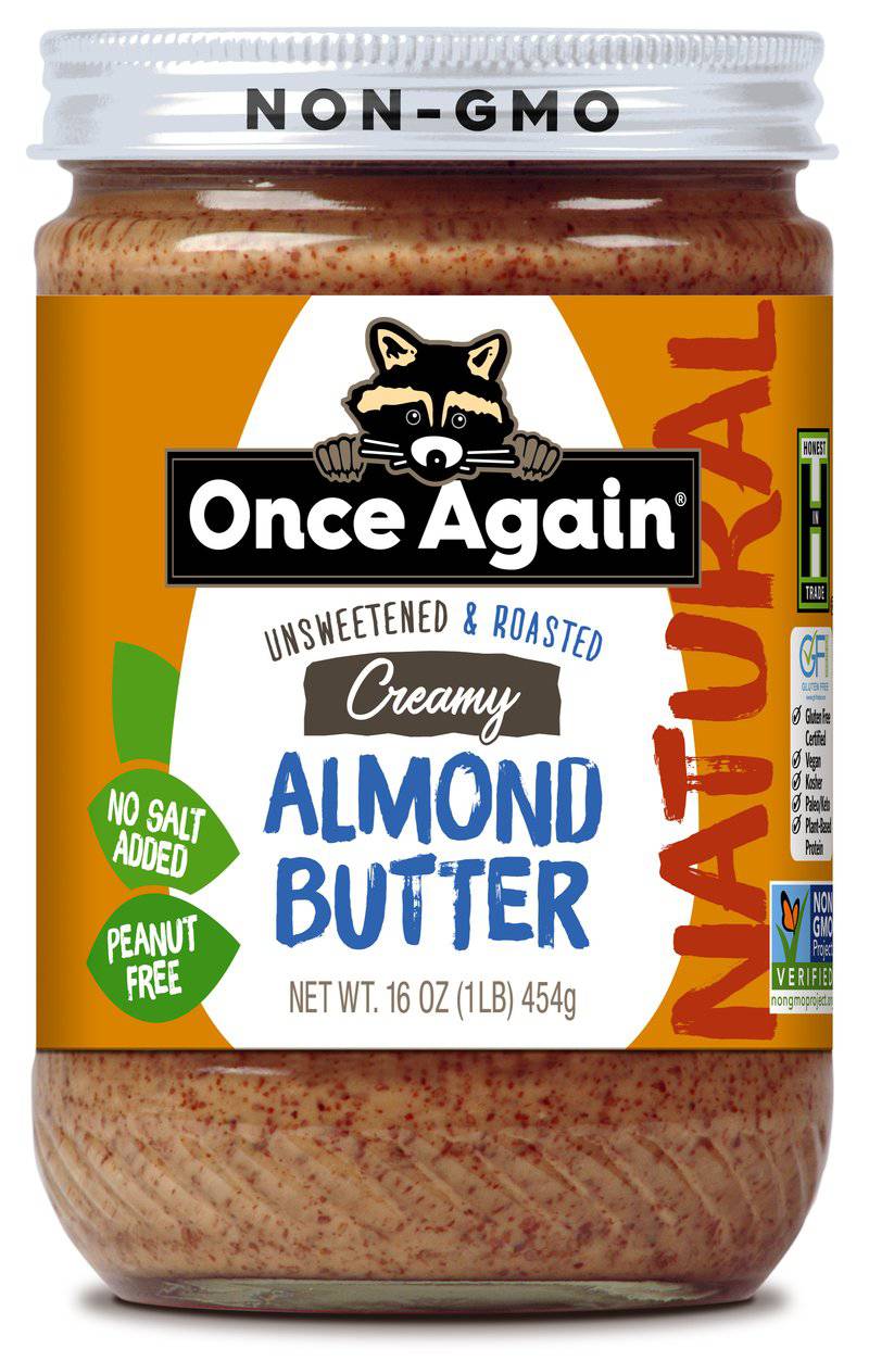 Almond Butter, Creamy, No Salt