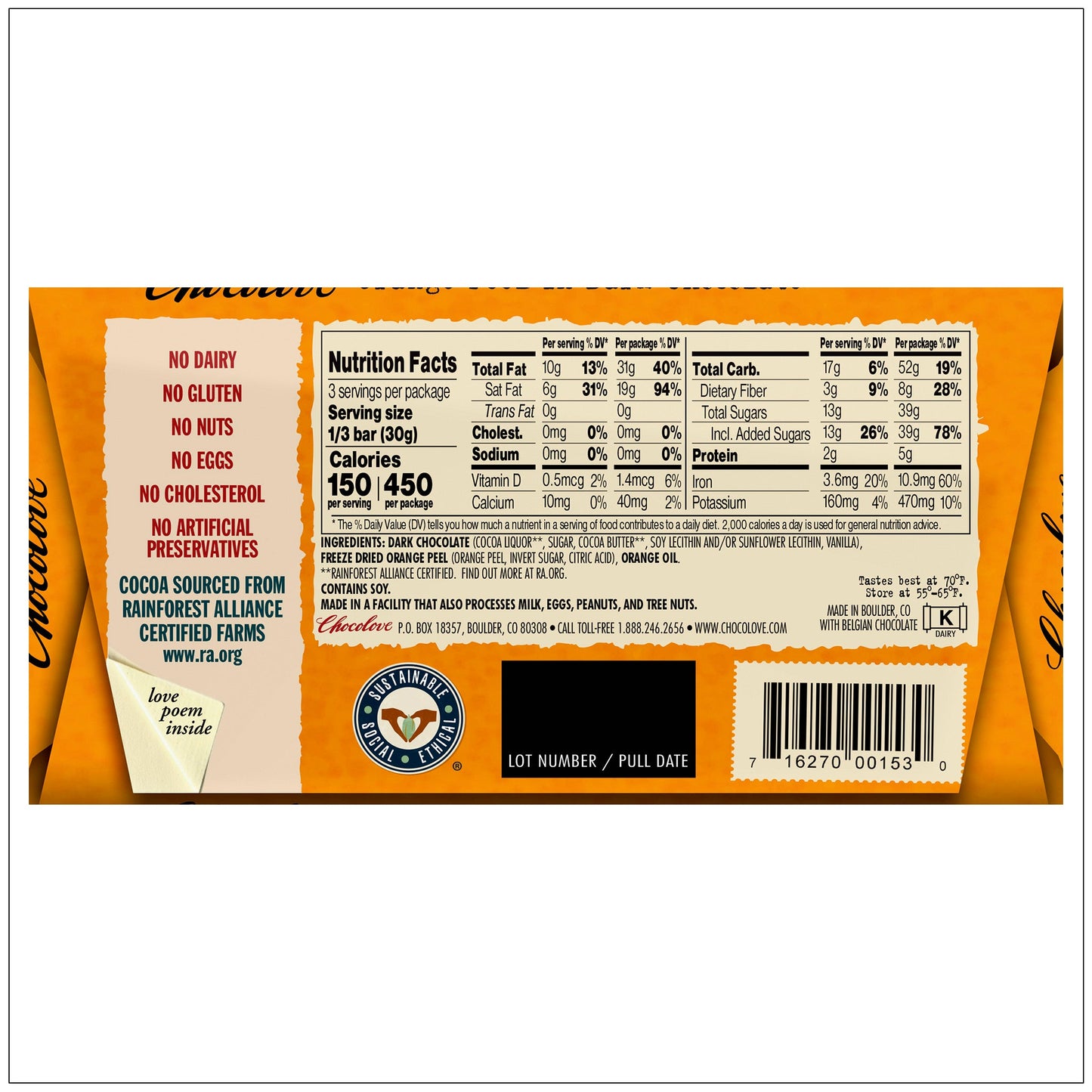Orange Peel in Dark Chocolate