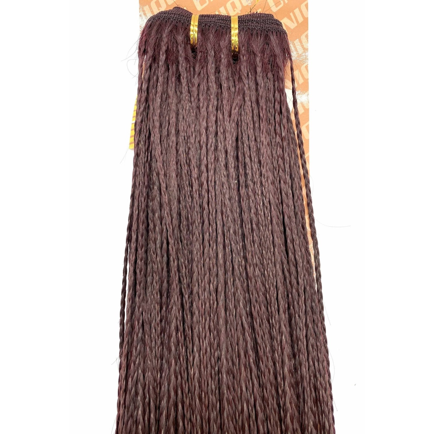 Unique Micro Braid  14" T1B Burgundy / 100% Human Hair