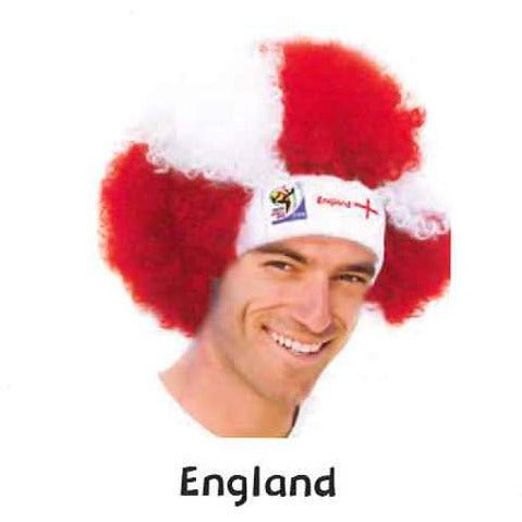 Retro Official Soccer Afro Wig hat from 2010 games.