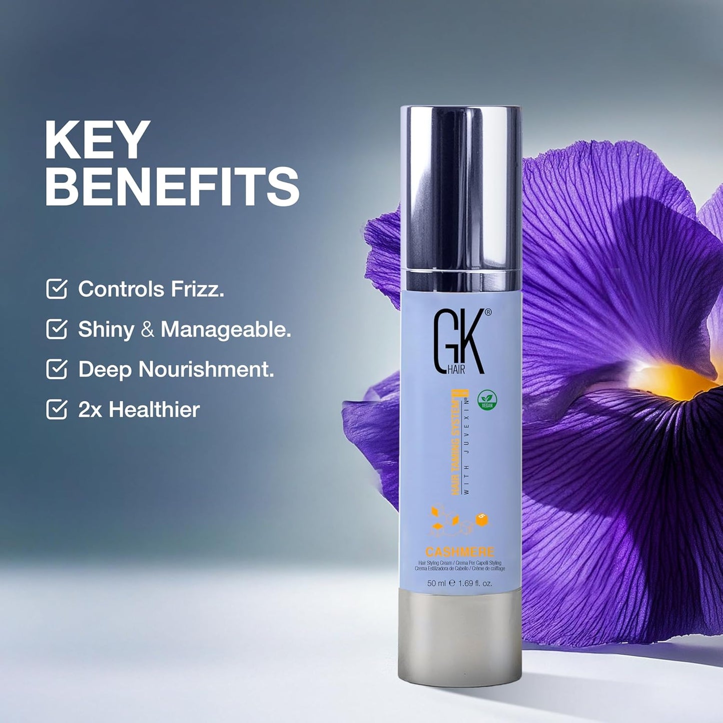 GK HAIR Global Keratin Leave in Cashmere (1.69 Fl Oz/50ml)