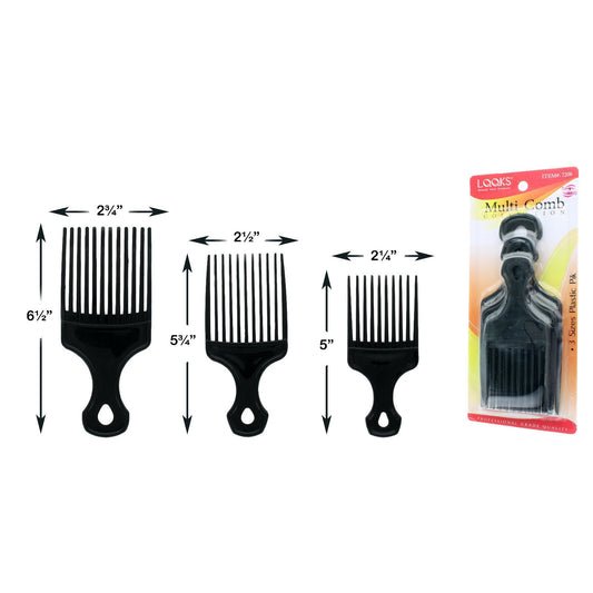 LQQKS Multi-Comb Collection 3 Piece Piks