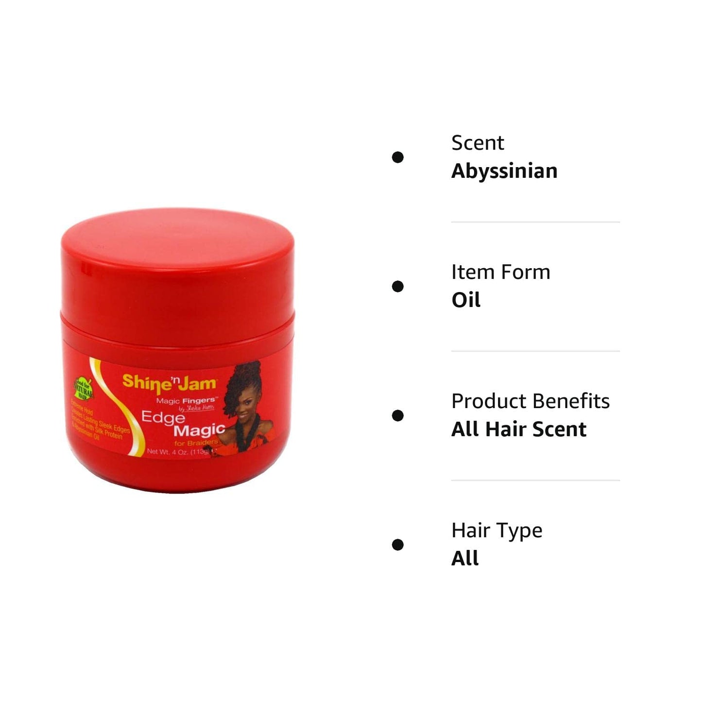 Ampro Shine N Jam Magic Fingers For Braiders Edge Extreme Hold