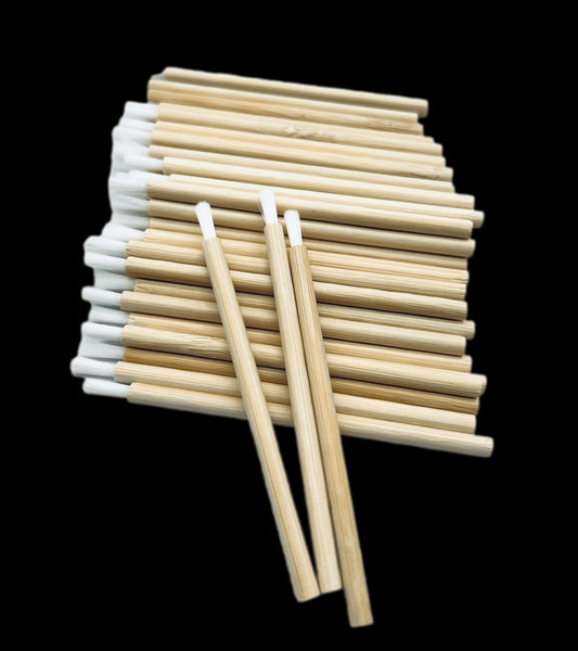 VIP - Eyelash accessories- Brushes with Bamboo Handle 50pc/bag