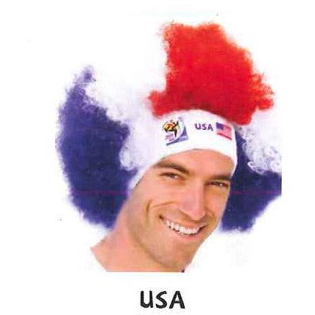 Retro Official Soccer Afro Wig hat from 2010 games.