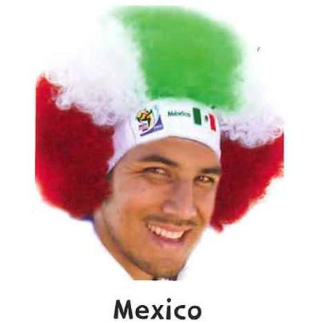 Retro Official Soccer Afro Wig hat from 2010 games.