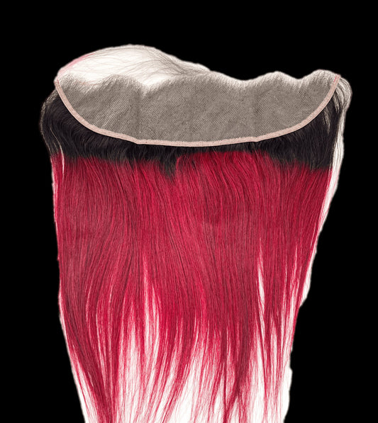 RIO Straight Frontal  Ear to Ear 13X4  Wine