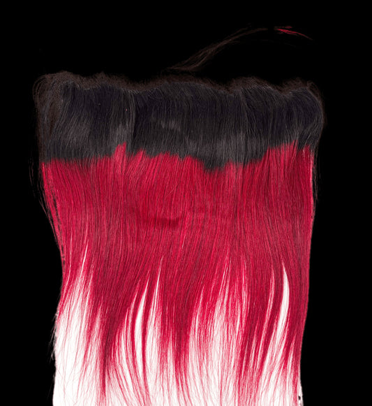 RIO Straight Frontal  Ear to Ear 13X4  Wine