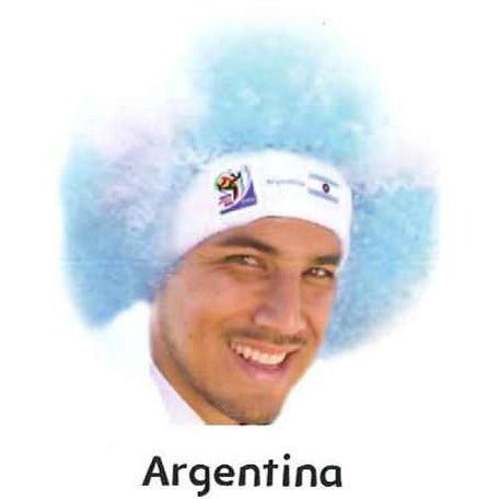 Retro Official Soccer Afro Wig hat from 2010 games.