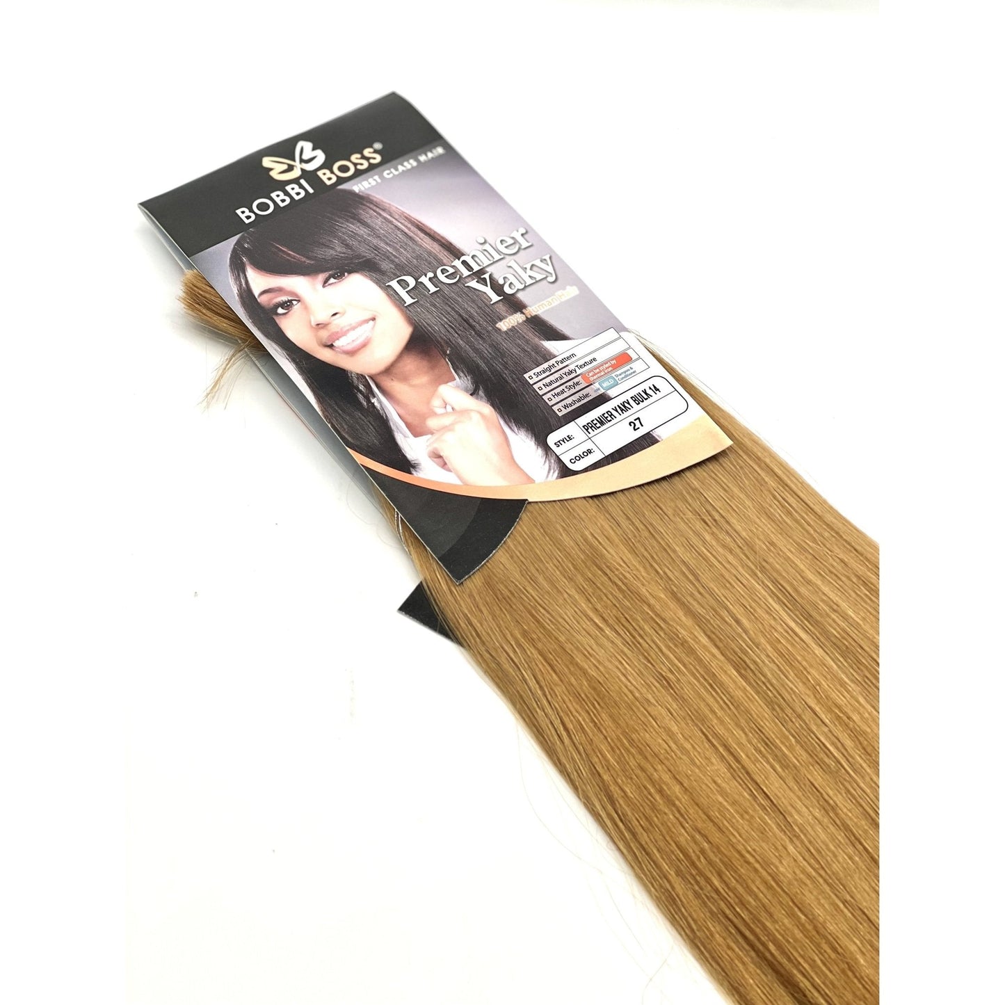 BOBBI BOSS 100% HUMAN HAIR PREMIER YAKY BULK 18'