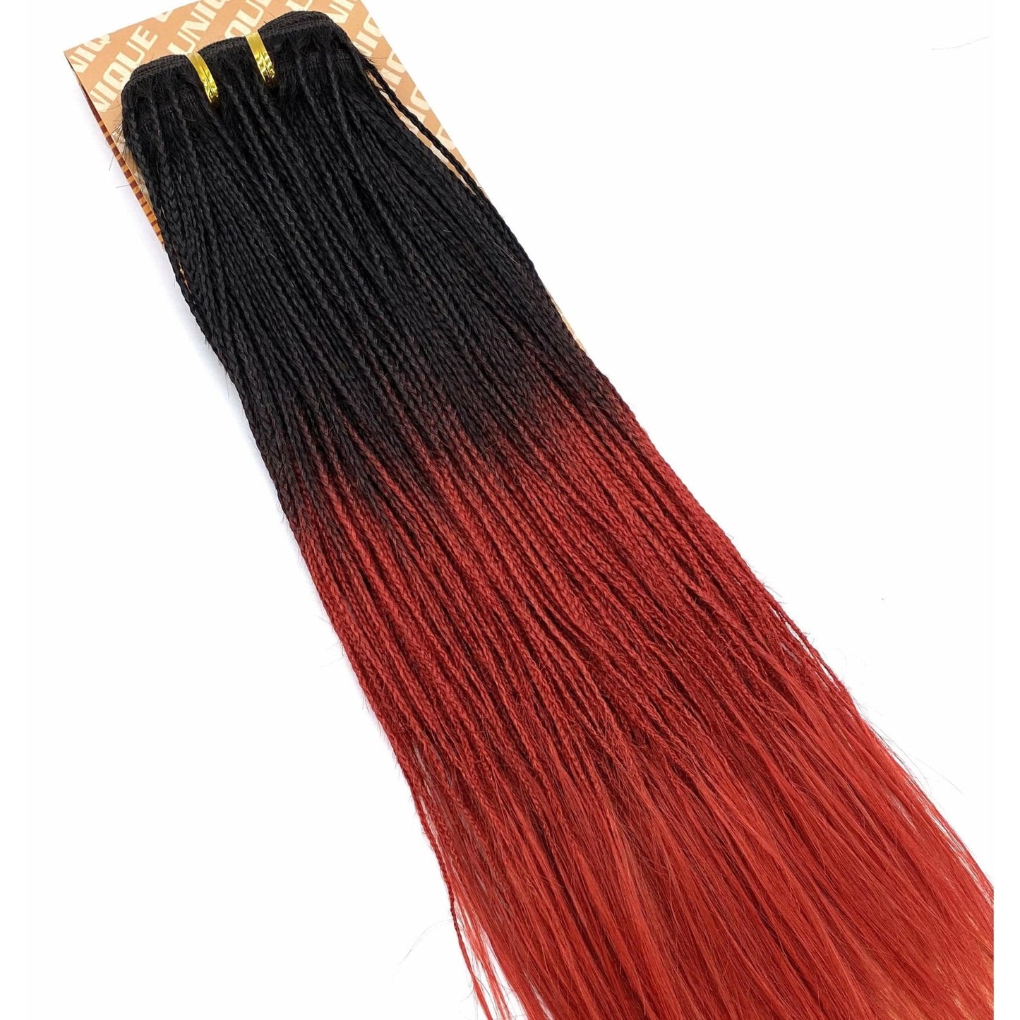 Unique Micro Braid  14" T1B Burgundy / 100% Human Hair
