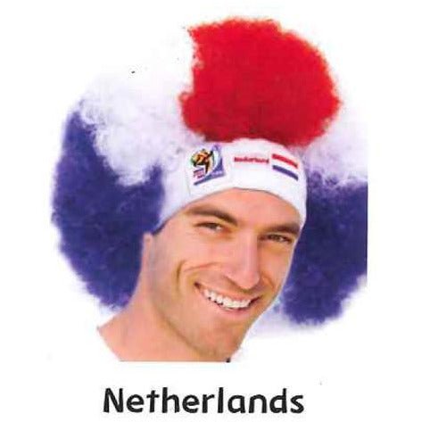 Retro Official Soccer Afro Wig hat from 2010 games.