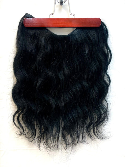 100% Human Hair Vip Brand BandX Halo  Body Wave 18'' with Clip