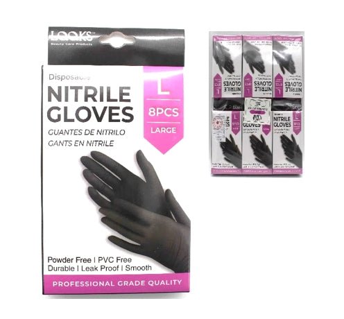 LQQKS NITRILE GLOVE 8PC/PK