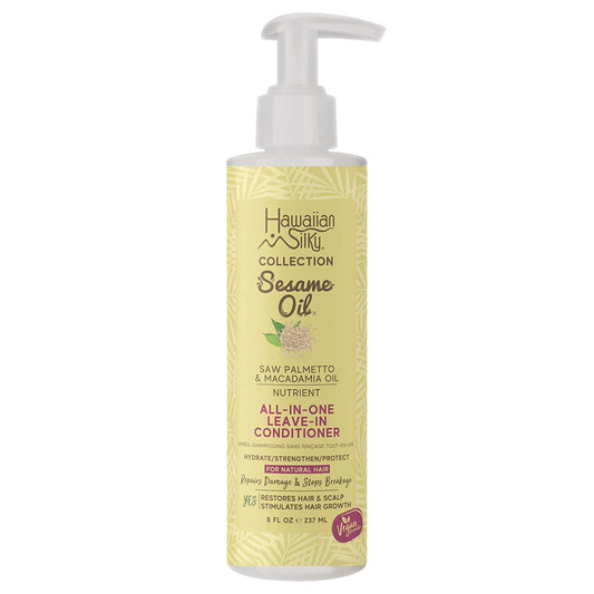 Hawaiian Silky  Sesame Oil All-In-One Nutrient Leave-In-Conditioner 8oz