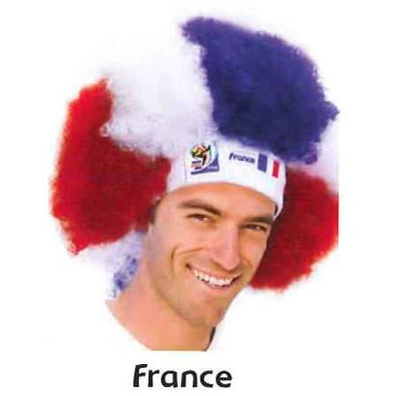 Retro Official Soccer Afro Wig hat from 2010 games.