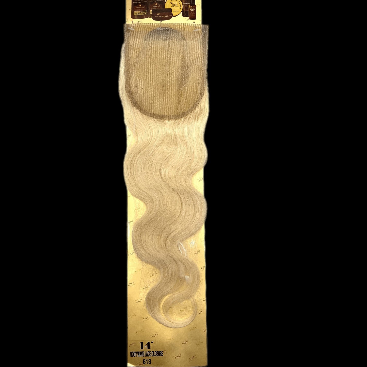 Ebin New York 4X4 CLOSURE BODY WAVE 14''(613)