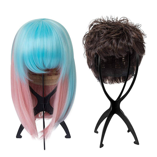 Plastic Wig Stand Black color