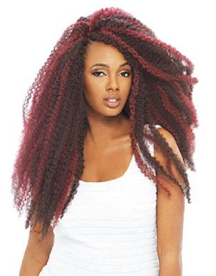 Janet Collection Synthetic Kanekalon Braids Noir Afro Twist Braid (Marley Braid)