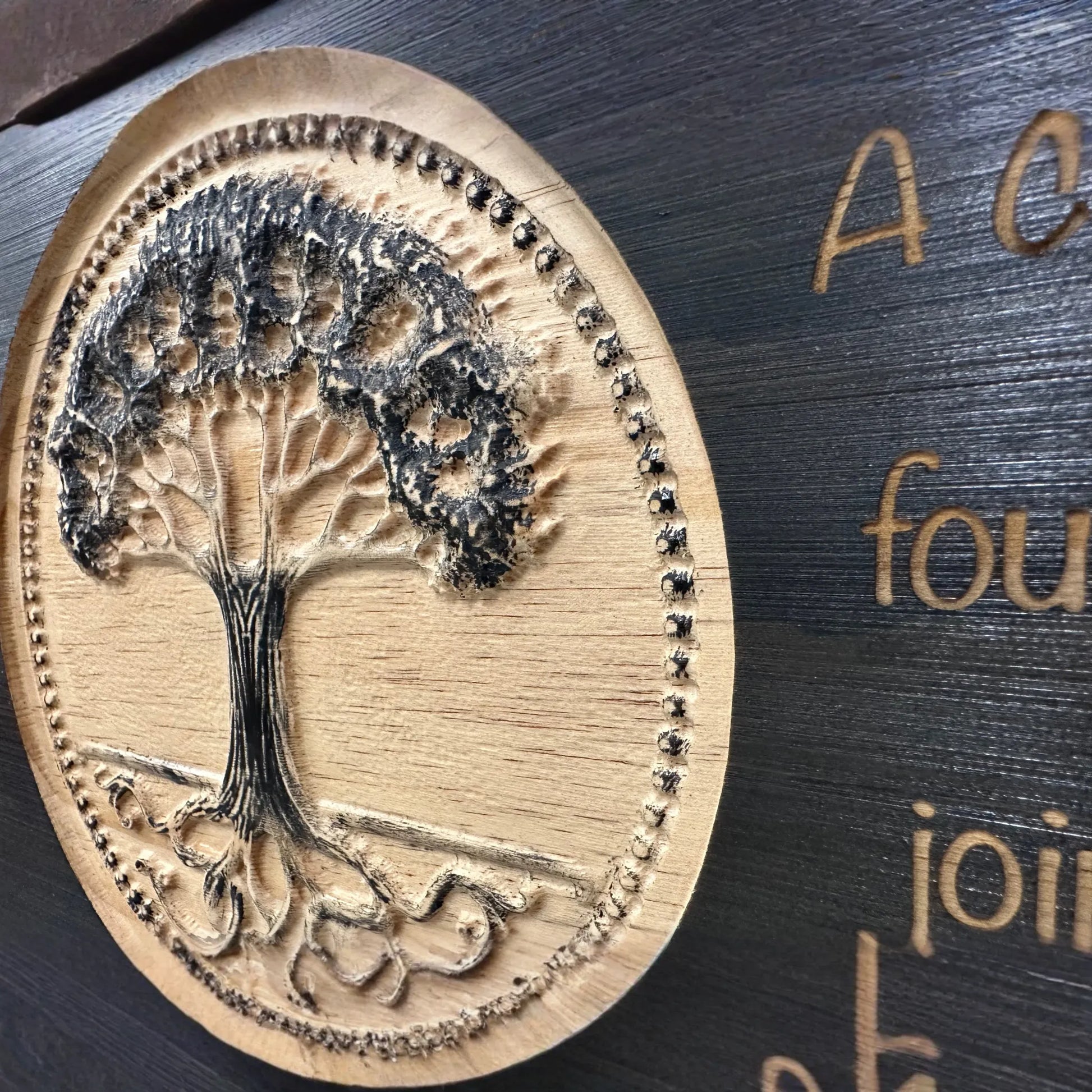 Our Family Tree Roots Wall Decoration Gun Safe - Securely Store Your Gun Safely in Plain Sight