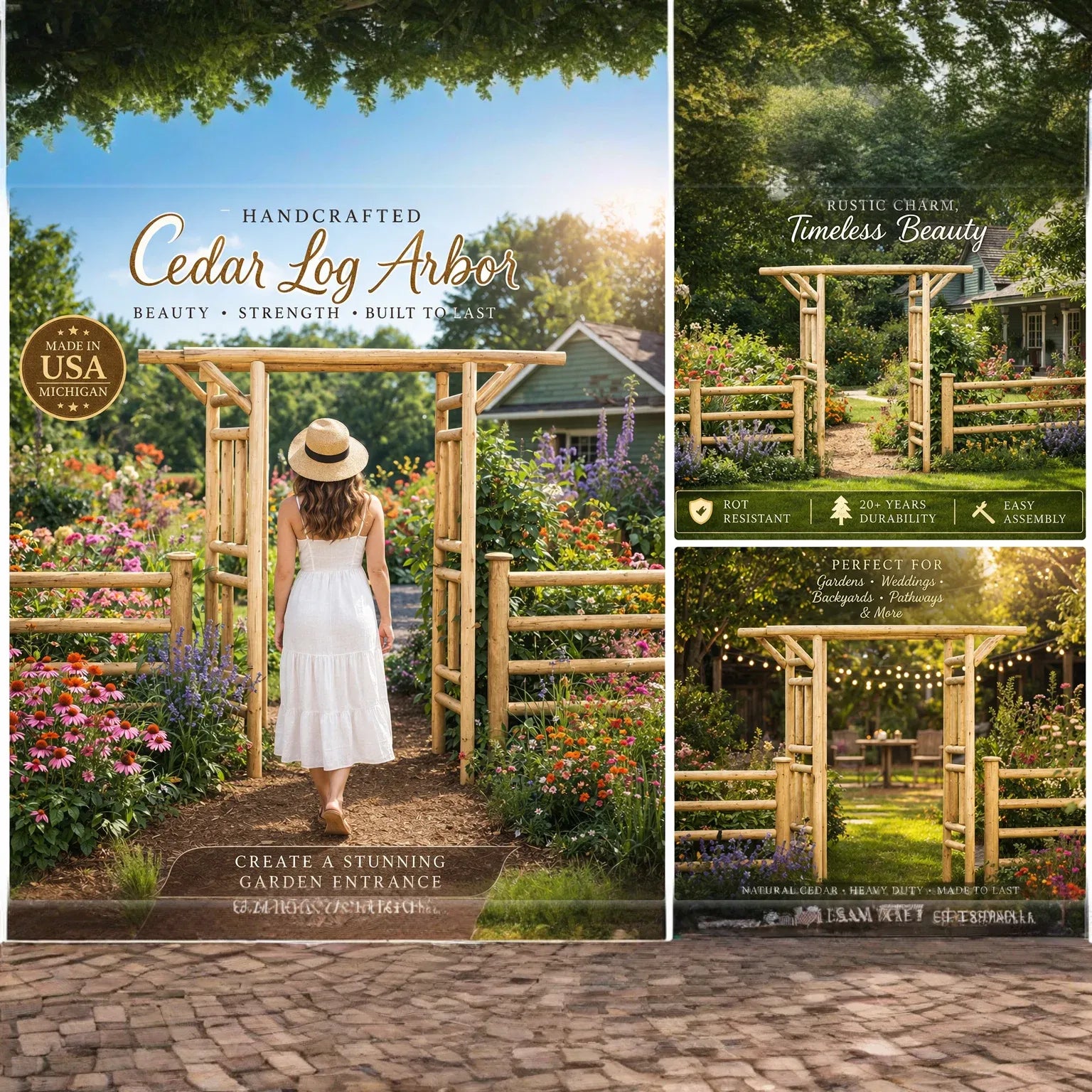 Outdoor Wooden Arbor