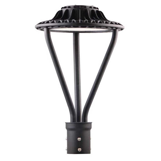 LED Post Lights 30W 50W 130LM/W 5000K Waterproof LED Post Top Outdoor Circular Area Pole Light for Garden Yard Street Lighting ETL DLC Listed