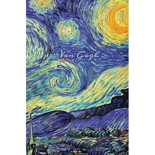Van Gogh: Starry Night Painting, Hardcover Journal Writing Notebook Diary with Dotted Grid, Lined, Blank, Vintage Paper Style Pages