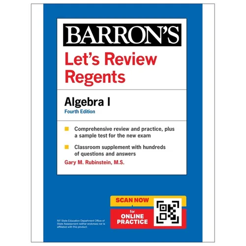 Let's Review Regents: Algebra I, Fourth Edition