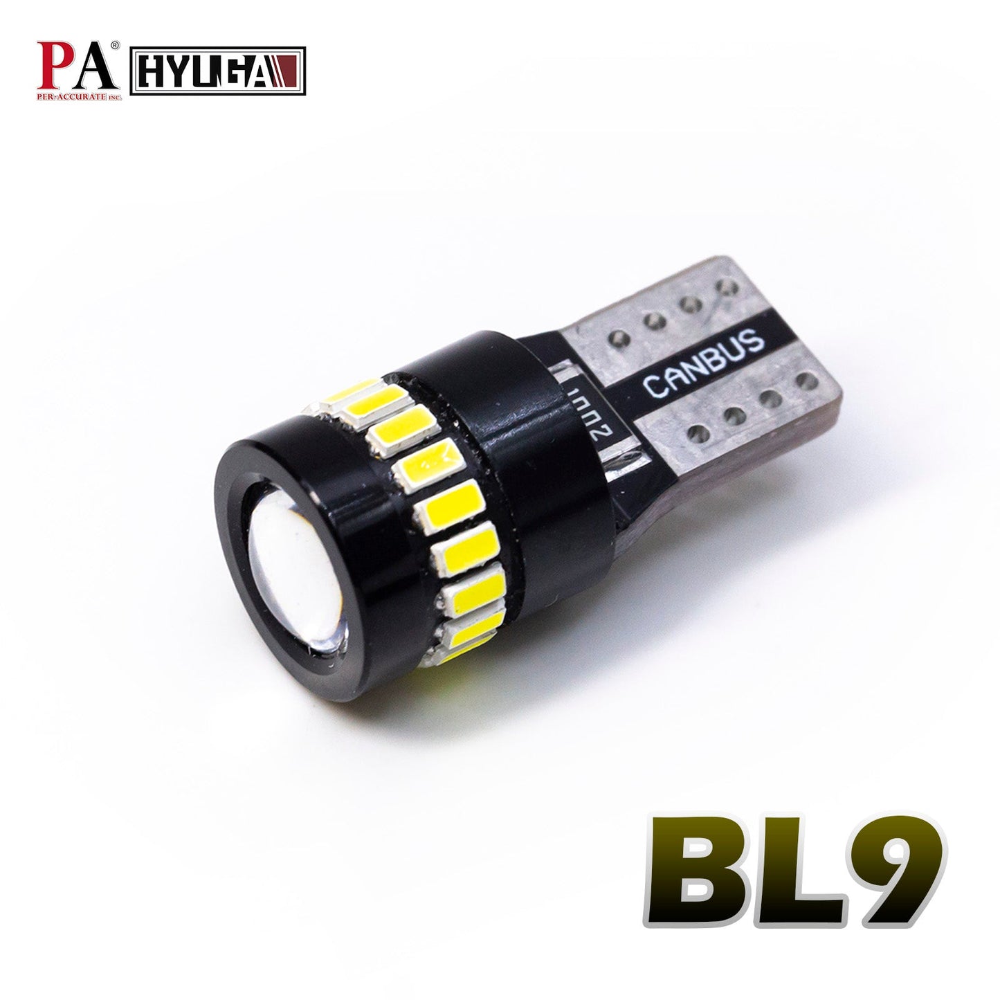 HYUGA BL9 T10 W5W 194 LED Bulb 6000K White 19SMD CANBUS Anti - Flicker for Interior Lamp License Plate Trunk light Plug and Play (Pack of 2) - PA LED BULB - HYUGA - Little Red General Store