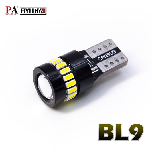 HYUGA BL9 T10 W5W 194 LED Bulb 6000K White 19SMD CANBUS Anti - Flicker for Interior Lamp License Plate Trunk light Plug and Play (Pack of 2) - PA LED BULB - HYUGA - Little Red General Store