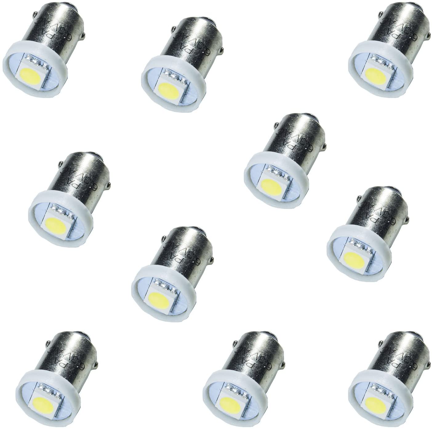 LED Bayonet LED Arcade Pinball Machine Light Bulb 1SMD BA9S 44 47 6.3V (10PCS) - PA LED BULB - HYUGA - Little Red General Store