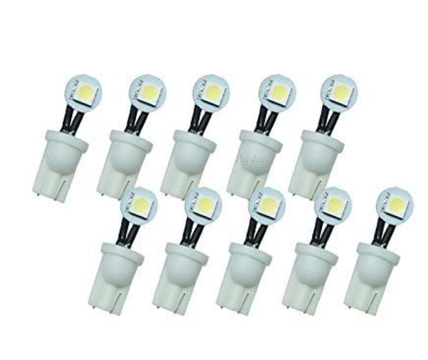 PA T10 555 W5W Flexible Non Ghosting LED Arcade Pinball Machine Light Bulb 6.3V AC/DC (10 bulbs) - PA LED BULB - HYUGA - Little Red General Store