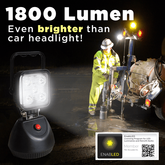 PA LED 1 Set Super Bright Version LED 4 Functions Magnetic Rechargeable Portable Light Handheld Powerful Flashlight for Emergency, Outages, Home and More - PA LED BULB - HYUGA - Little Red General Store